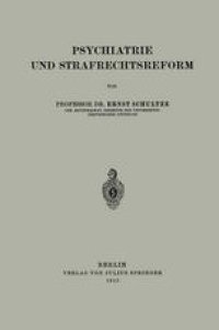 cover of the book Psychiatrie und Strafrechtsreform