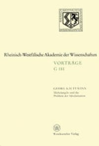 cover of the book Michelangelo und das Problem der Säkularisation