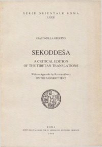 cover of the book Sekoddeaa : A Critical Edition of the Tibetan translations