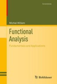 cover of the book Functional Analysis: Fundamentals and Applications