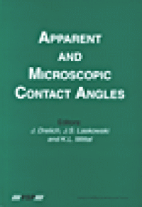 cover of the book Apparent and Microscopic Contact Angles