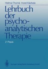 cover of the book Lehrbuch der psychoanalytischen Therapie: 2 Praxis