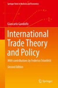 cover of the book International Trade Theory and Policy