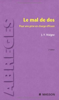 cover of the book Le mal de dos : Pour une prise en charge efficace