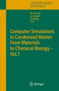 cover of the book Computer Simulations in Condensed Matter Systems: From Materials to Chemical Biology Volume 1