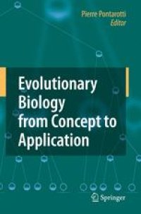 cover of the book Evolutionary Biology from Concept to Application