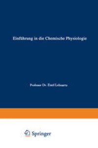 cover of the book Einführung in die Chemische Physiologie