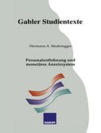 cover of the book Personalentlohnung und monetäres Anreizsystem