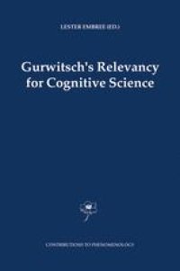 cover of the book Gurwitsch's Relevancy for Cognitive Science