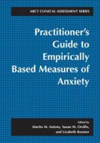 cover of the book Practitioner’s Guide to Empirically Based Measures of Anxiety