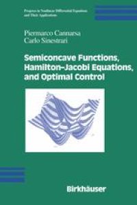 cover of the book Semiconcave Functions, Hamilton—Jacobi Equations, and Optimal Control