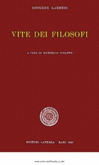 cover of the book Vite dei filosofi