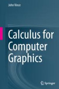 cover of the book Calculus for Computer Graphics