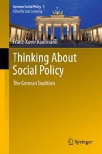 cover of the book Thinking About Social Policy: The German Tradition