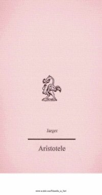 cover of the book Aristotele. Prime linee di una storia della sua evoluzione spirituale