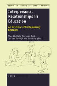 cover of the book Interpersonal Relationships in Education: An Overview of Contemporary Research