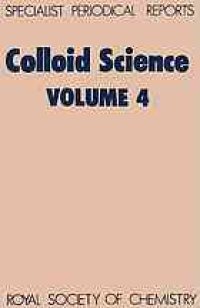 cover of the book Colloid Science Volume 4