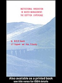 cover of the book Institutional innovation in water management : the Scottish experience