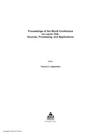 cover of the book Proceedings of the World Conference on Lauric Oils : sources, processing, and applications