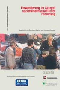 cover of the book Einwanderung im Spiegel sozialwissenschaftlicher Forschung