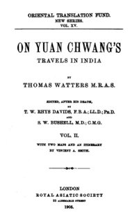 cover of the book On Yuan Chwang's Travels in India 629-645 A. D., Vol. II