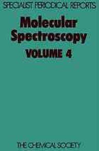 cover of the book Molecular Spectroscopy Vol. 4