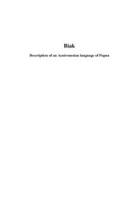 cover of the book Biak : description of an Austronesian language of Papua