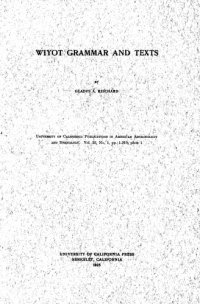 cover of the book Wiyot grammar and texts