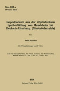 cover of the book Isopodenreste aus der altplistozänen Spaltenfüllung von Hundsheim bei Deutsch-Altenburg (Niederösterreich)