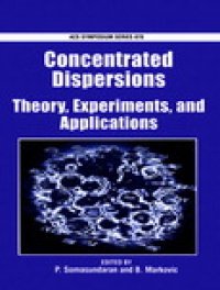 cover of the book Concentrated Dispersions. Theory, Experiment, and Applications