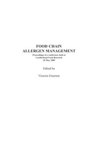 cover of the book Food chain allergen management