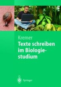 cover of the book Texte schreiben im Biologiestudium