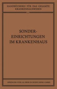 cover of the book Sondereinrichtungen im Krankenhaus