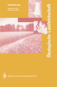 cover of the book Ökologische Landwirtschaft: Pflanzenbau — Tierhaltung — Management