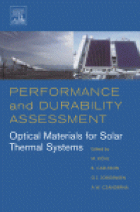 cover of the book Performance and Durability Assessment. Optical Material for Solar Thermal Systems
