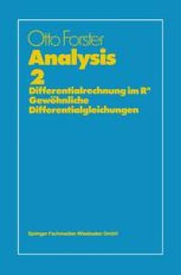 cover of the book Analysis 2: Differentialrechnung im Rn, Gewöhnliche Differentialgleichungen