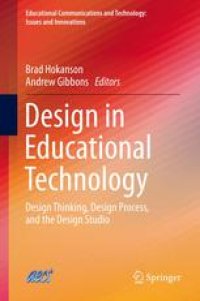 cover of the book Design in Educational Technology: Design Thinking, Design Process, and the Design Studio