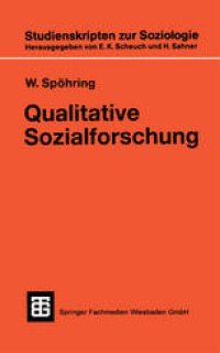 cover of the book Qualitative Sozialforschung