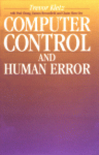 cover of the book Computer Control and Human Error