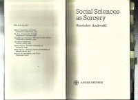 cover of the book Social Sciences as Sorcery