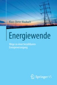 cover of the book Energiewende: Wege zu einer bezahlbaren Energieversorgung