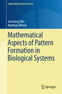 cover of the book Mathematical Aspects of Pattern Formation in Biological Systems