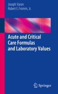 cover of the book Acute and Critical Care Formulas and Laboratory Values
