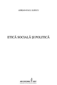 cover of the book Etica sociala si politica