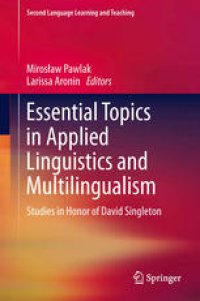 cover of the book Essential Topics in Applied Linguistics and Multilingualism: Studies in Honor of David Singleton