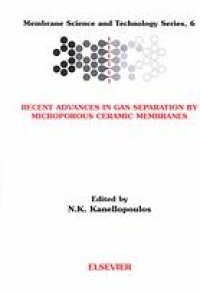 cover of the book Recent advances in gas separation by microporous ceramic membranes