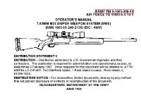 cover of the book TM 9-1005-306-10. Operator's manual 7.62mm M24 Sniper Weapon System