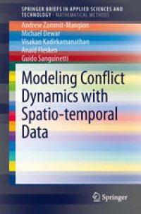 cover of the book Modeling Conflict Dynamics with Spatio-temporal Data