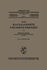 cover of the book Das Kausalgesetz und seine Grenzen