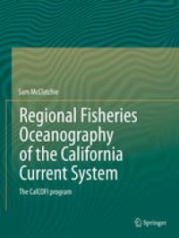 cover of the book Regional Fisheries Oceanography of the California Current System: The CalCOFI program